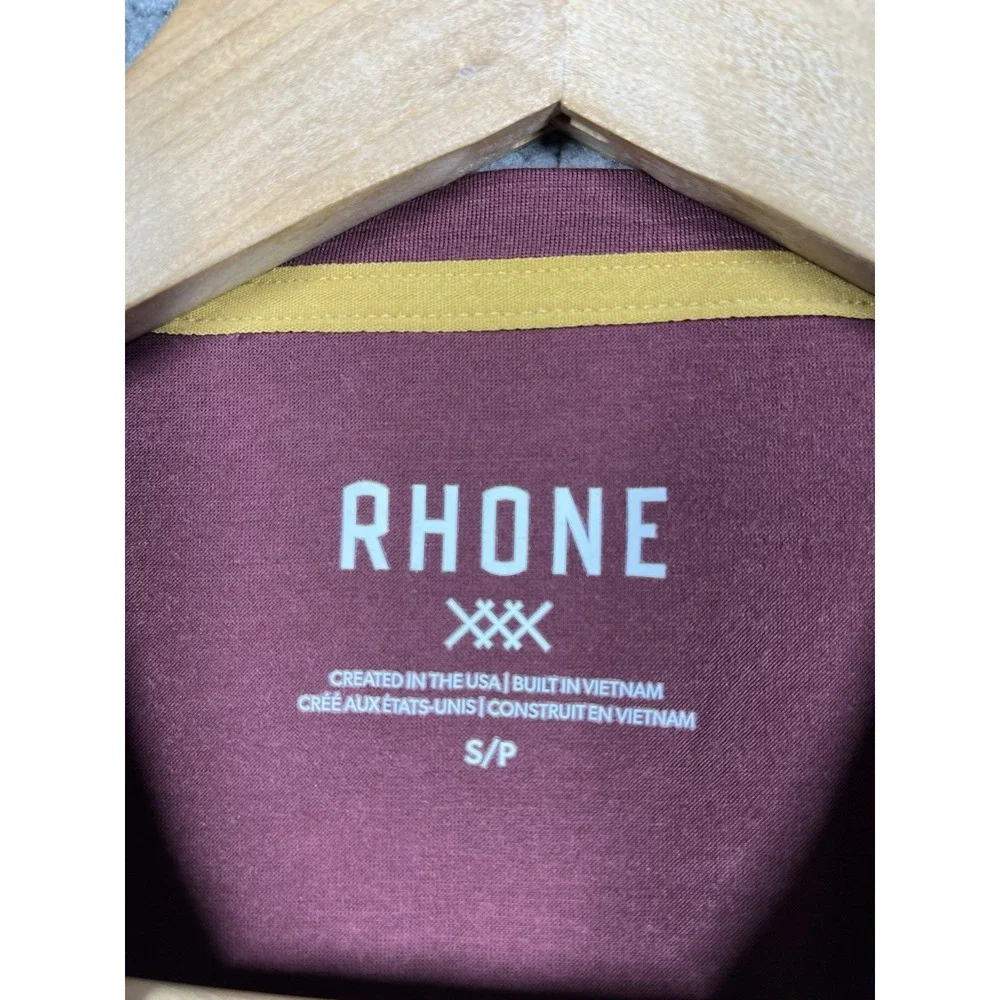 Rhone‎ Modino Wool Long Sleeve Tee Mens's Size S Tawny Port Red NWT